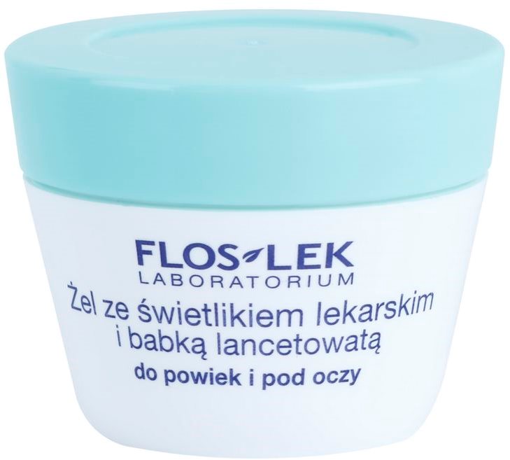 FlosLek Laboratorium Eye Care gel contour des yeux au plantain et euphraise