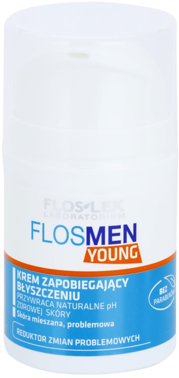 FlosLek Laboratorium FlosMen Young krém proti lesknutí pleti a rozšířeným pórům