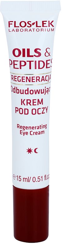 FlosLek Laboratorium Oils & Peptides Regeneration 60+ Augencreme mit remodellierendem Effekt