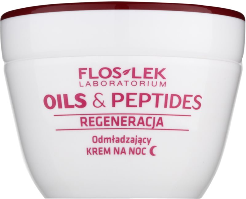 FlosLek Laboratorium Oils & Peptides Regeneration 60+ Regenerating Night Cream With Rejuvenating Effect