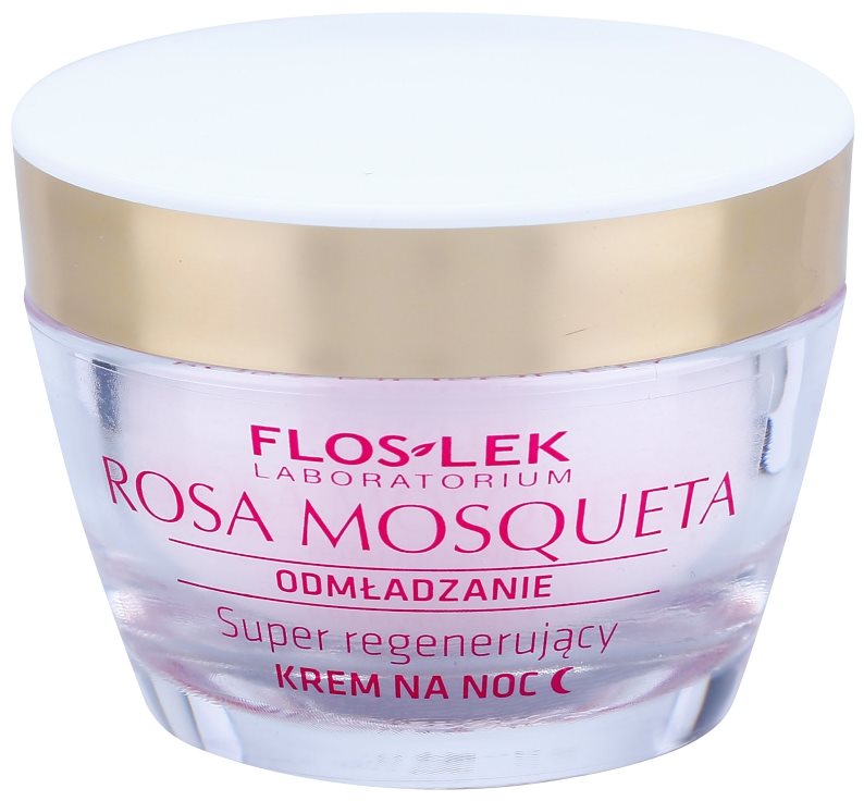FlosLek Laboratorium Rosa Mosqueta Rejuvenation 50+ інтенсивний нічний крем для відновлення шкіри