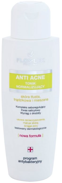 FlosLek Pharma Anti Acne tónico normalizante para reducir la producción de grasa
