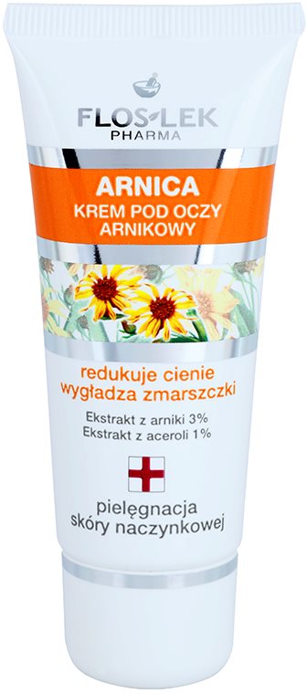 FlosLek Pharma Arnica krema za predel okoli oči proti oteklinam in gubam