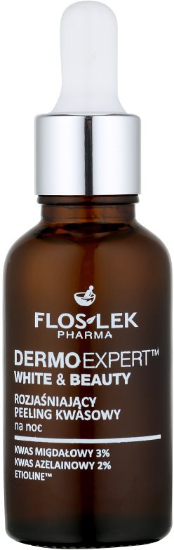 FlosLek Pharma DermoExpert Acid Peel rozjasňující noční péče proti pigmentovým skvrnám