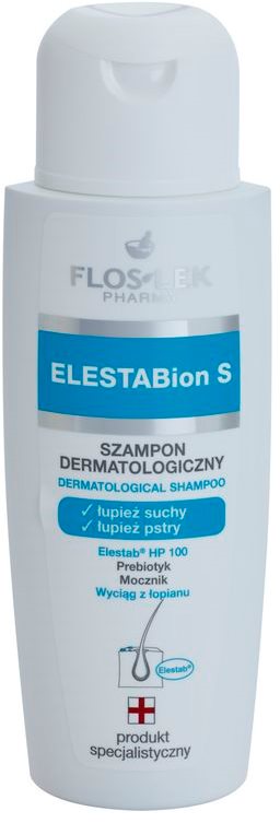 FlosLek Pharma ElestaBion S dermatološki šampon proti suhemu prhljaju