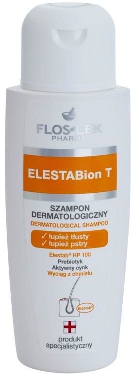 FlosLek Pharma ElestaBion T dermatologický šampon proti mastným lupům