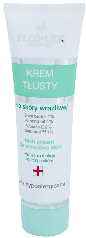 FlosLek Pharma Hypoallergic Line crema de noche nutrición profunda para pieles irritadas y sensibles