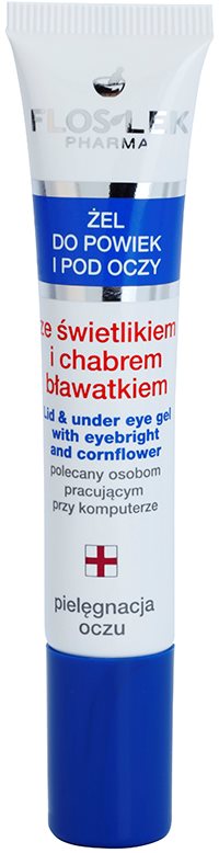 FlosLek Pharma Eye Care gel contour des yeux à l'euphraise et bleuet