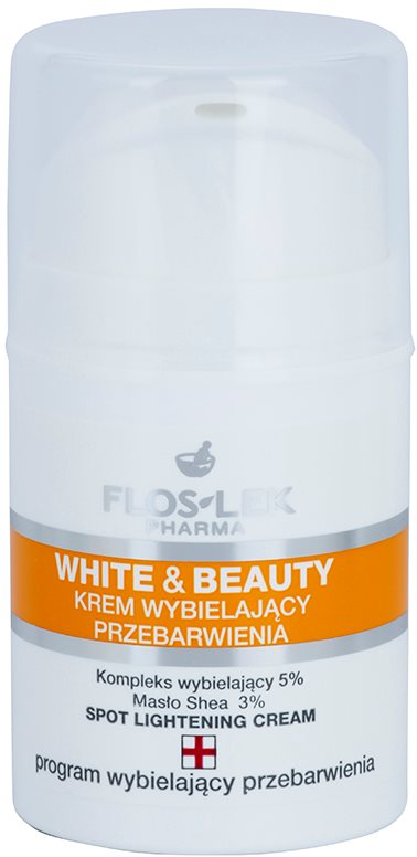 FlosLek Pharma White & Beauty bleichende Creme für die lokale Behandlung
