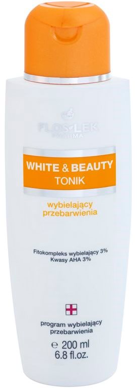 FlosLek Pharma White & Beauty tónico com efeito branqueador