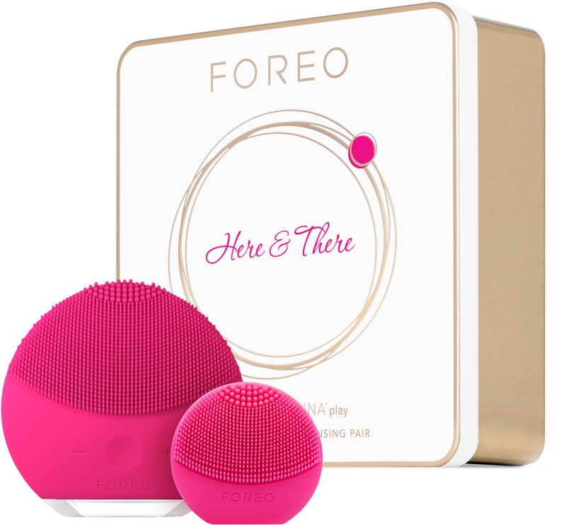 FOREO Gift Set Here & There kozmetická sada I. (pre dokonalé vyčistenie pleti)