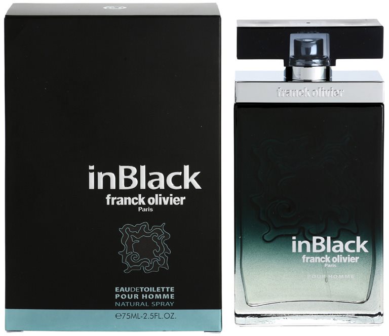 Franck Olivier In Black Pour Homme Eau de Toilette for Men 75 ml