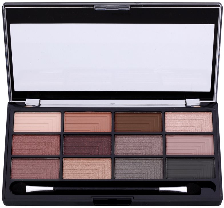 Freedom Pro 12 Stunning Smokes paleta farduri de ochi cu aplicator