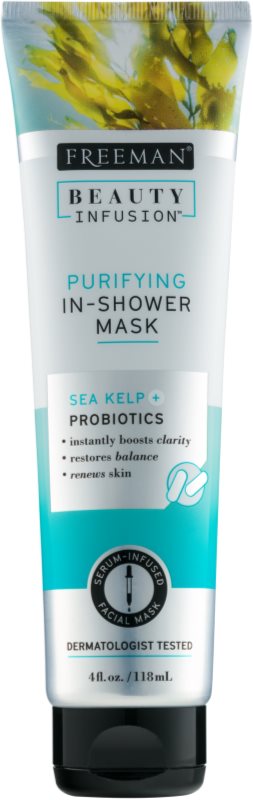 Freeman Beauty Infusion Sea Kelp + Probiotics čisticí maska do sprchy
