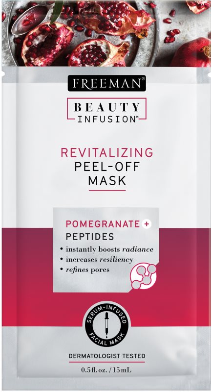 Freeman Beauty Infusion Pomegranate + Peptides revitalizační slupovací pleťová maska