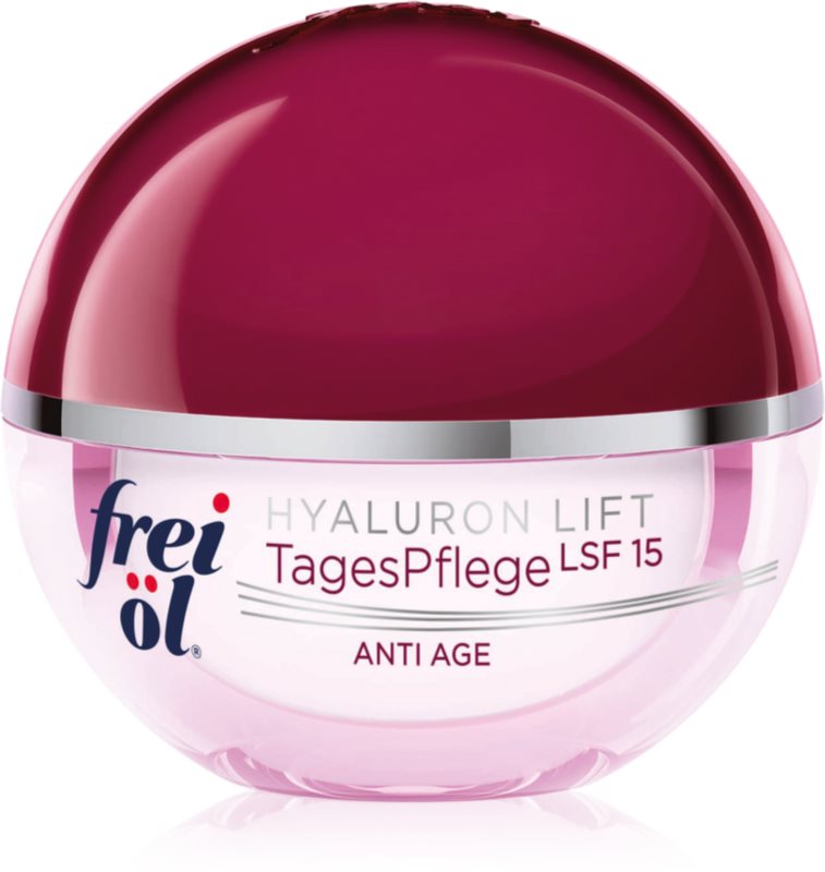 frei öl Anti Age Hyaluron Lift dnevna krema za učvrstitev kože in proti gubam SPF 15