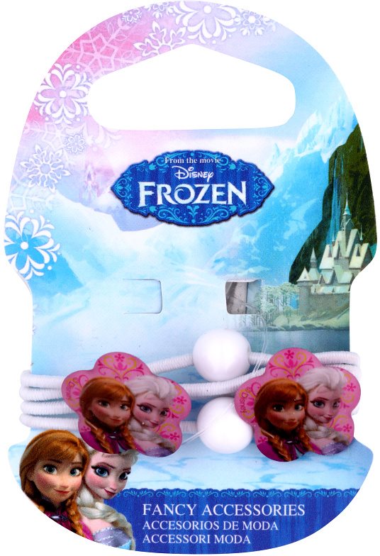 Frozen Princess elásticos para o cabelo com flores