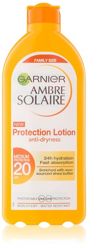 Garnier Ambre Solaire захисне молочко для засмаги SPF 20