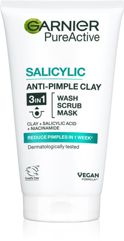 Garnier Pure exfoliante limpiador 3 en 1