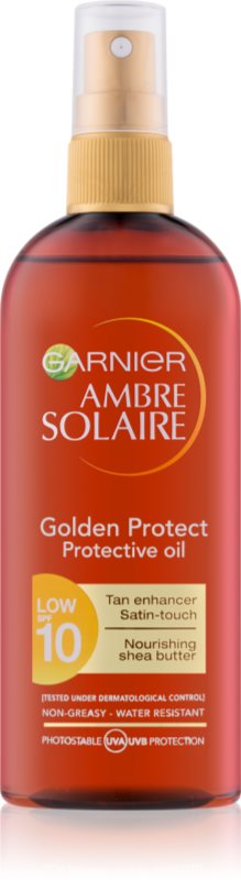 Garnier Ambre Solaire Golden Protect olej na opaľovanie SPF 10