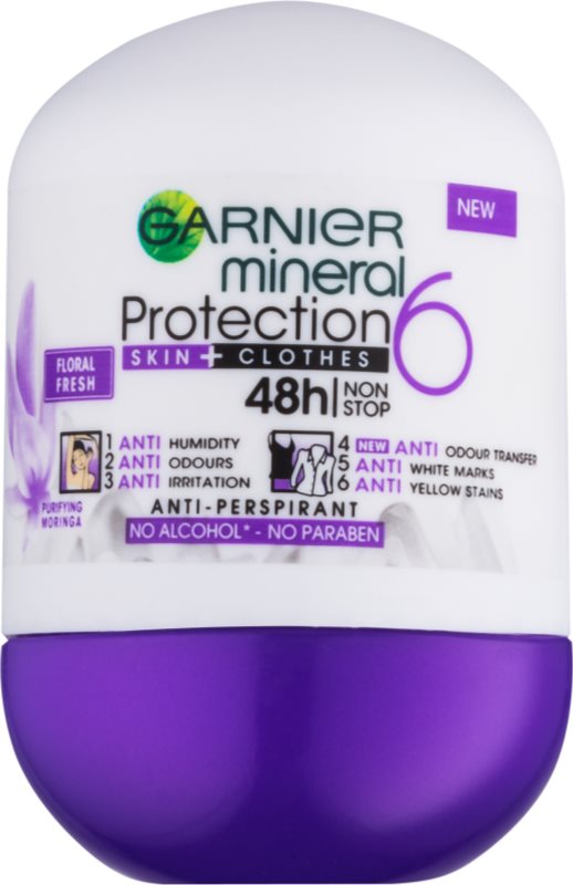 Garnier Mineral 5 Protection antiperspirant roll-on 48 ur