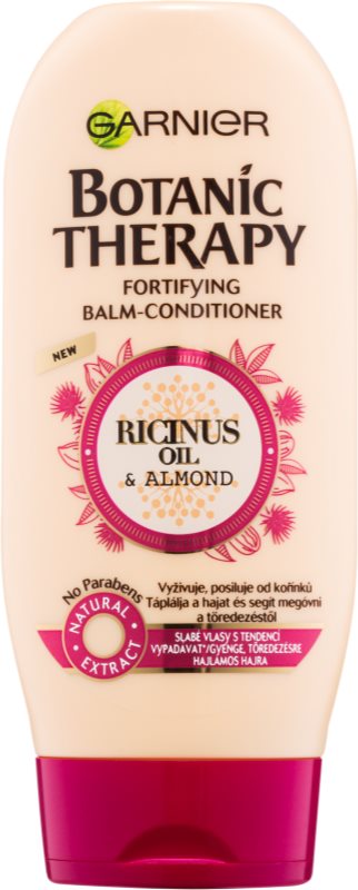 Garnier Botanic Therapy Ricinus Oil balsam ujędrniający do przerzedzonych włosów z tendencją do wypadania bez parabenów