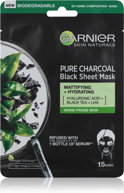 Black charcoal mask garnier