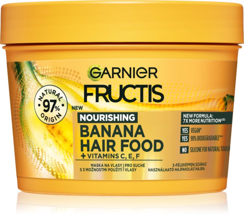 Garnier Fructis Banana Hair Food vyživující maska pro suché vlasy