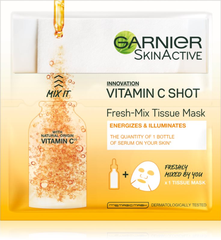 Garnier Skin Naturals Fresh Mix Mask Vitamin maska za suho kožo