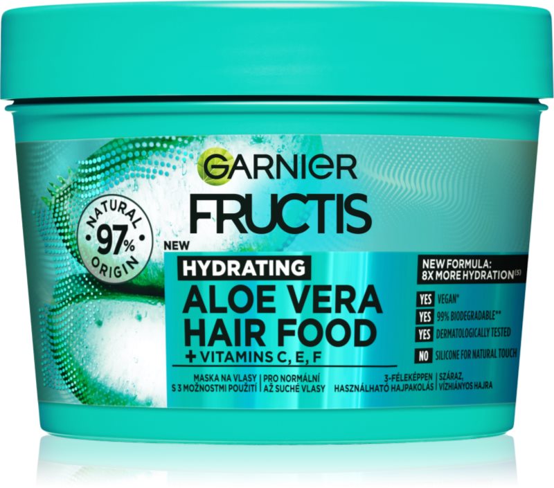 Garnier Fructis Aloe Vera Hair Food vlažilna maska za normalne do suhe lase