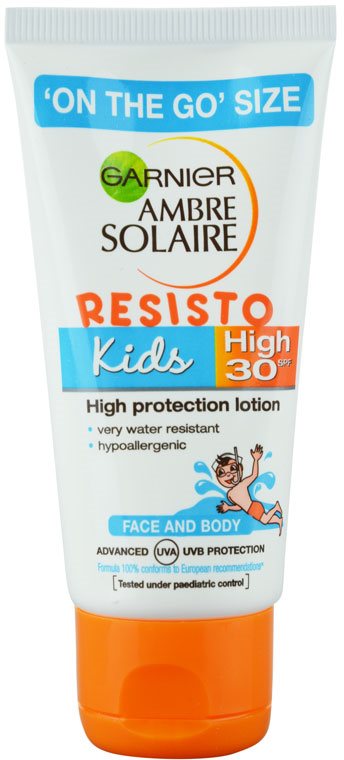 Garnier Ambre Solaire Resisto Kids lapte protector pentru copii SPF 30