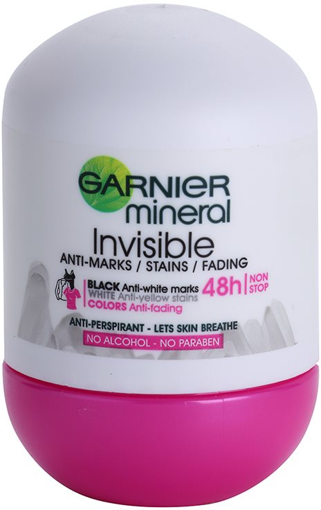 Garnier Mineral Invisible antiperspirant roll-on pentru femei