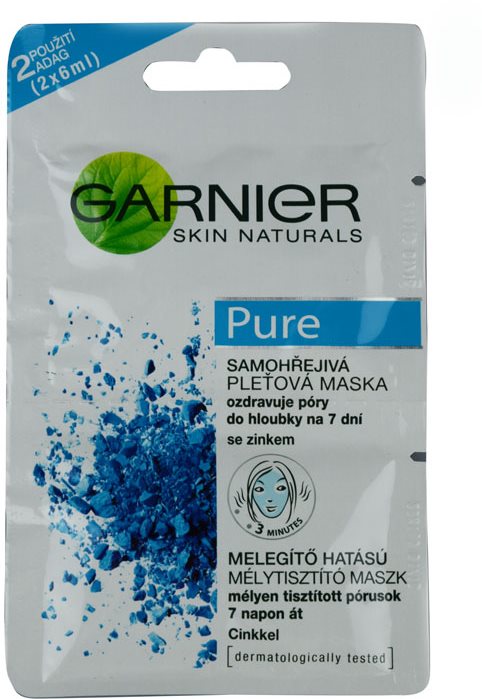 Garnier Pure maska za obraz za problematično kožo, akne