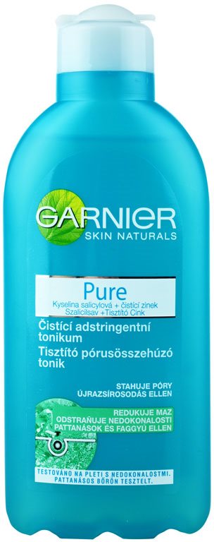 Garnier Pure čisticí tonikum pro problematickou pleť, akné