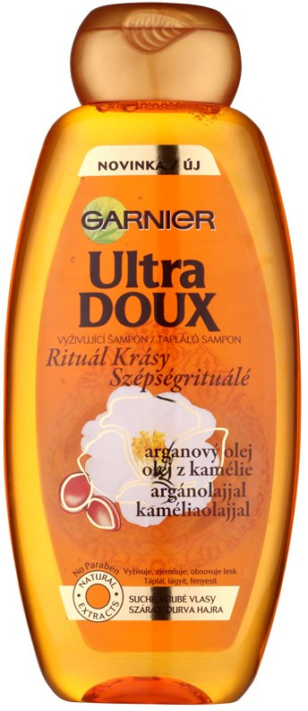 Garnier Ultra Doux Șampon hrănitor pentru păr uscat și aspru