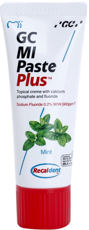 GC MI Paste Plus Mint Crema protectoare de remineralizare pentru dinți sensibili cu flor