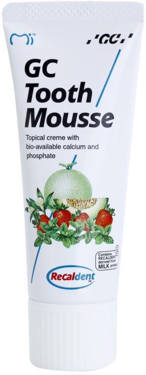 GC Tooth Mousse Melon remineralizační ochranný krém pro citlivé zuby bez fluoridu