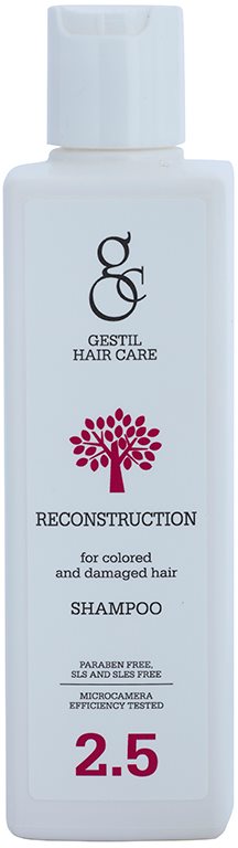 Gestil Reconstruction champô renovador para cabelo danificado e pintado