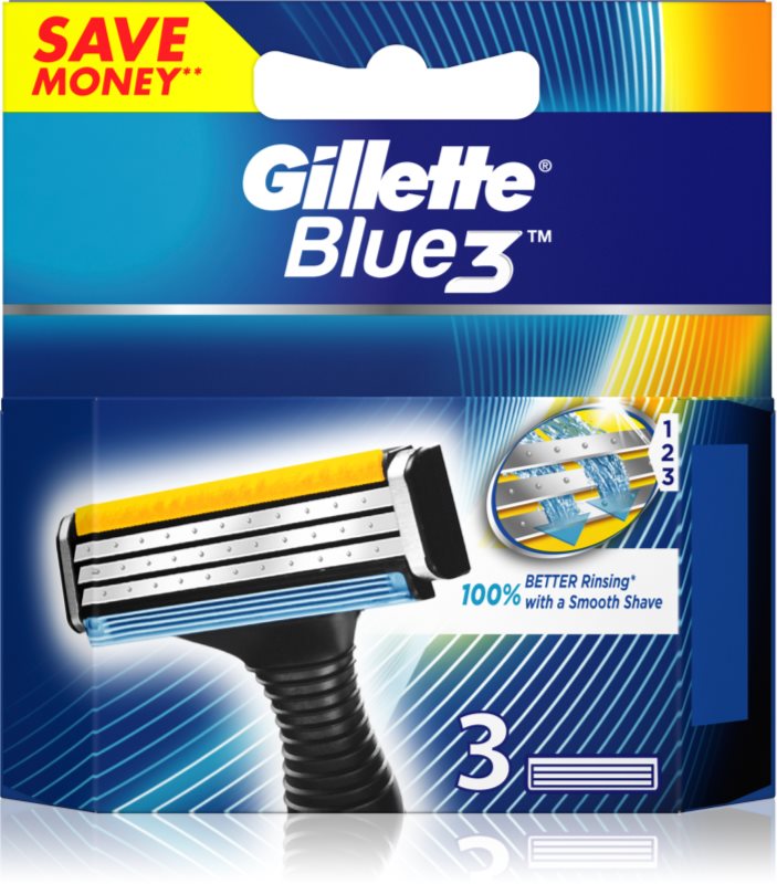 Gillette Blue 3 lames de rechange 3 pièces