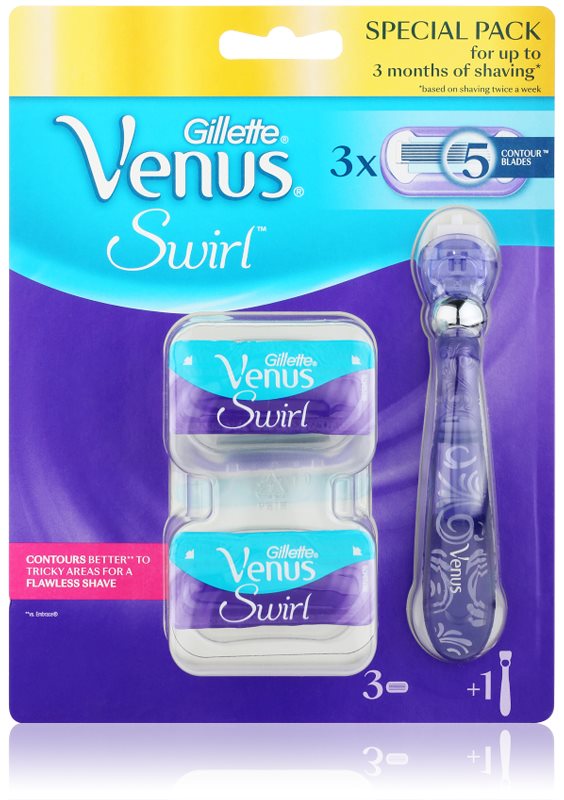 Gillette Venus Swirl Rasierer Ersatzklingen 3 pc