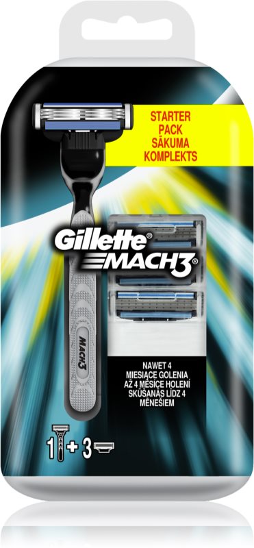 Gillette Mach 3 holicí strojek + náhradní břity 3 ks