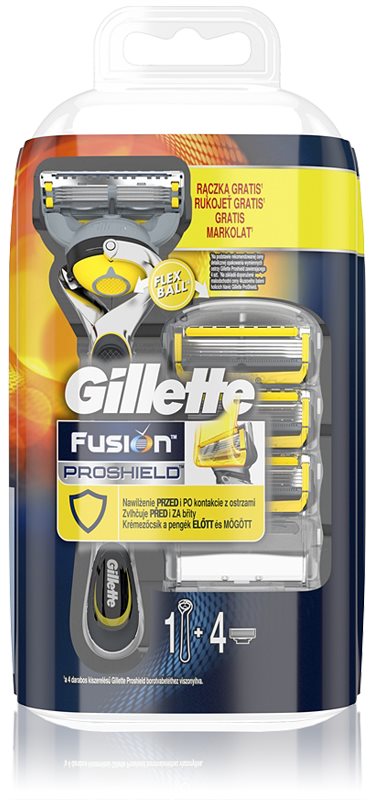 Gillette Fusion Proshield holicí strojek + náhradní břity 4 ks