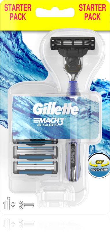 Gillette Mach 3 Start holicí strojek + náhradní břity 3 ks
