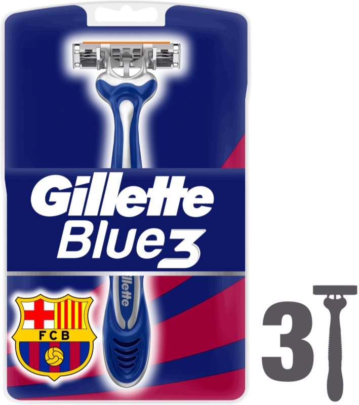 Gillette Blue 3 FCBarcelona brivnik za enkratno uporabo
