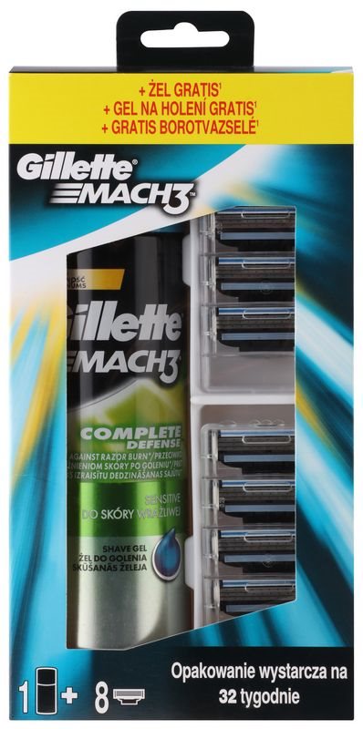Gillette Mach 3 lote cosmético IV.