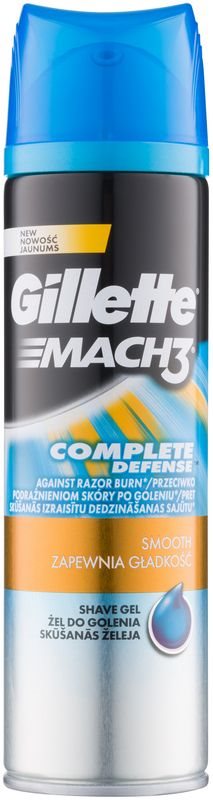 Gillette Mach 3 Close & Smooth gel za britje