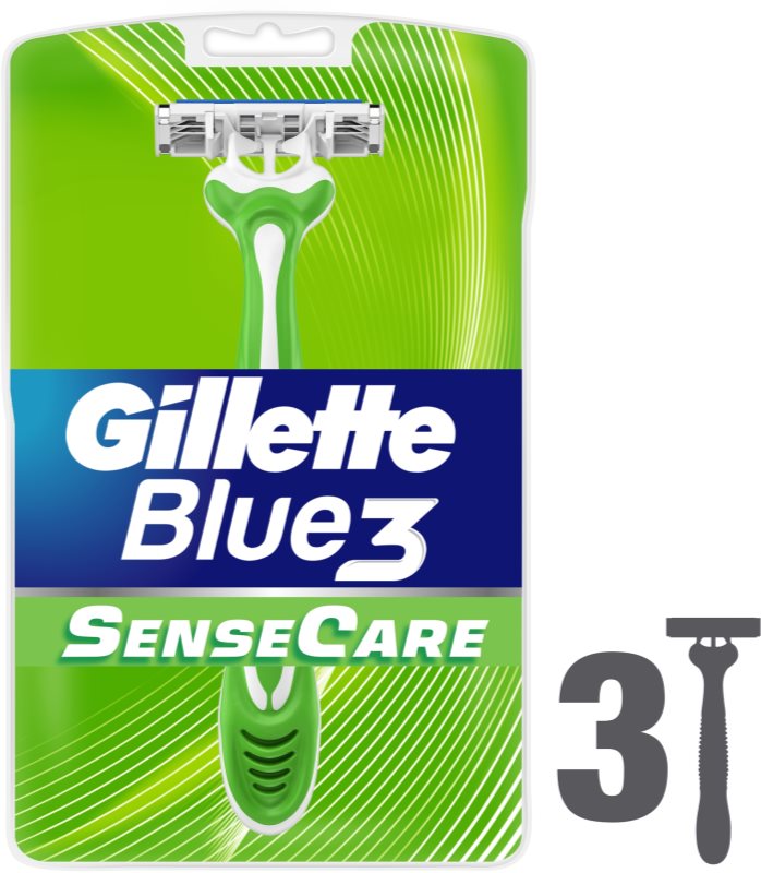 Gillette Blue 3 Sense Care jednorazové žiletky