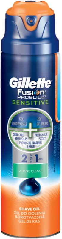 Gillette Fusion Proglide Sensitive τζελ ξυρίσματος 2 σε 1
