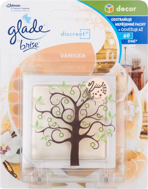 Glade Discreet Decor Lufterfrischer 8 ml +Ständer Vanilla