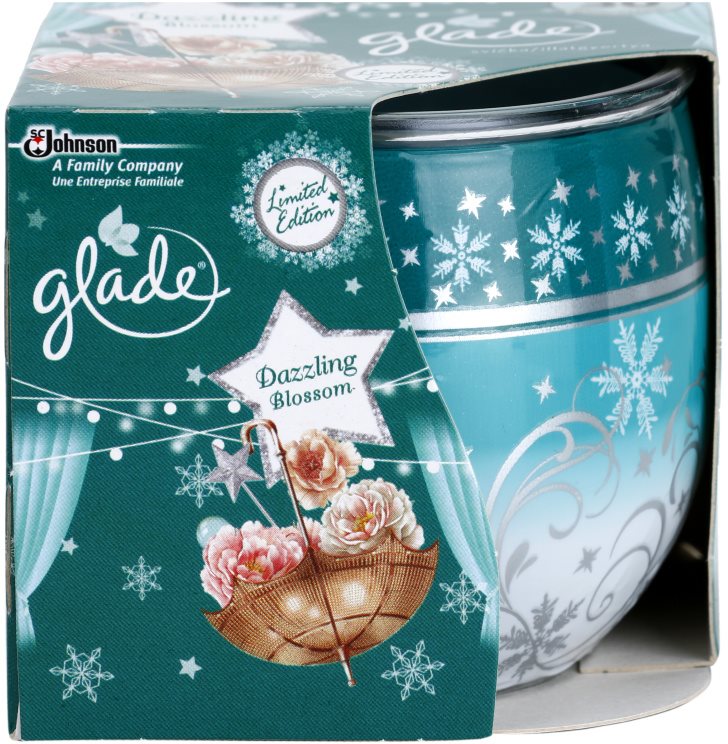 Glade Dazzling Blossom Scented Candle 120 g